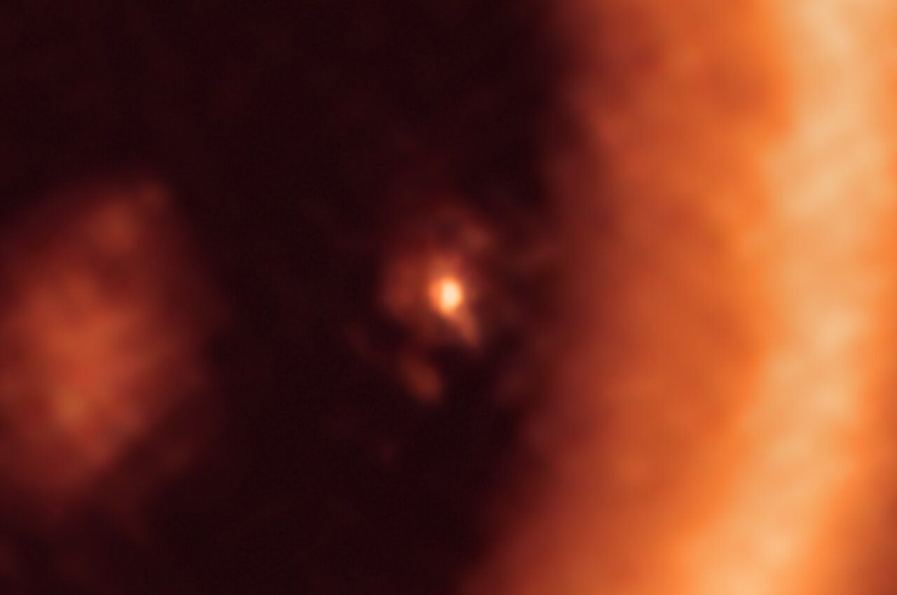 A close up of the circumplanetary accretion disc around PDS 70c