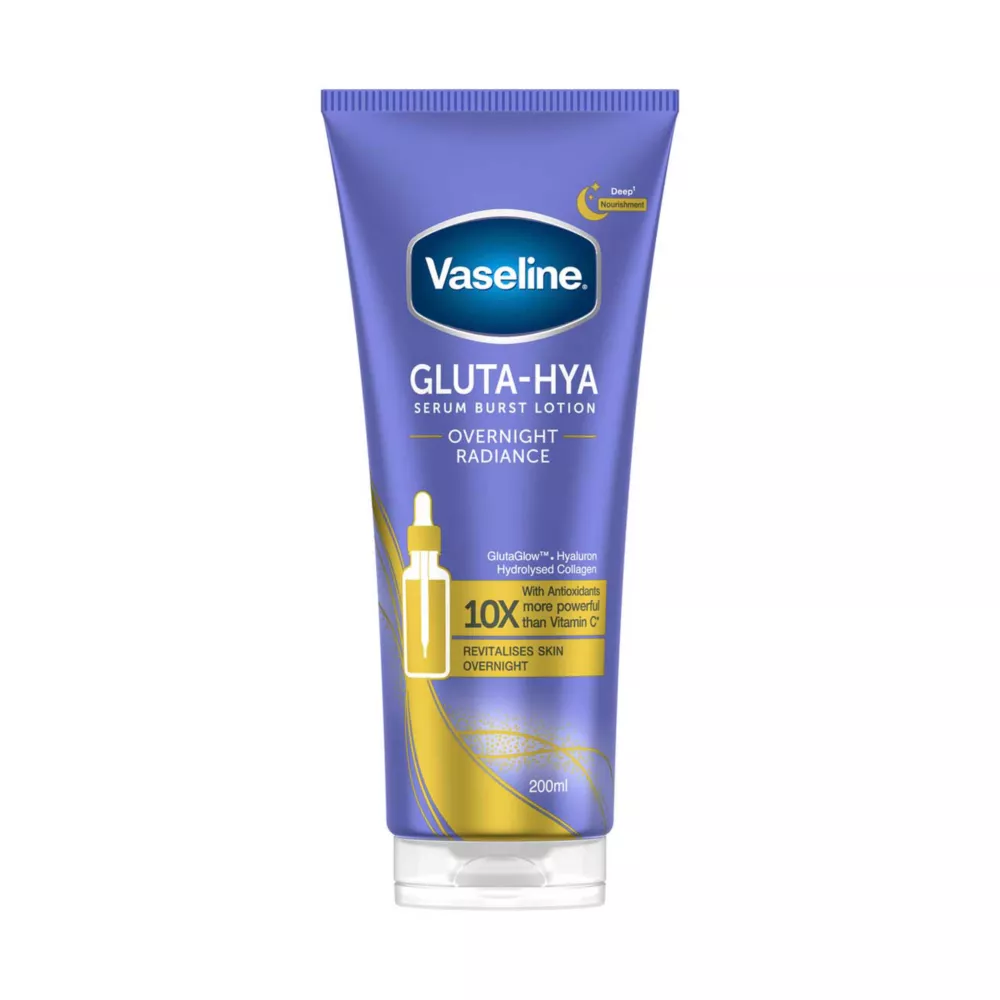 Vaseline Gluta-Hya Overnight Radiance Serum Burst Lotion 200ml