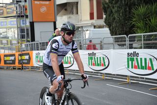 Mark Cavendish was the last rider over the line on stage 2