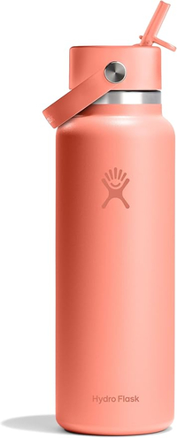 Hydro Flask Wide Mouth Water Bottle with Straw