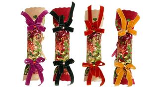 Velvet Linen Enchanted 'Forever Christmas' crackers (set of 4)