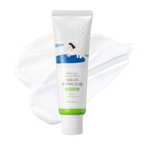Circular Laboratory Birch Juice Gentle Sunscreen UV Lock 1.69 FL Oz | SPF 50 More Spectrum, Oxidized Mineral Zinc, For Sensitive Skin, Control Oils and Sebum, Marine Friendly - Rave Safety, Korean Sunscreen