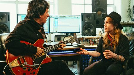 Johnny Marr and Rebecca Mardal