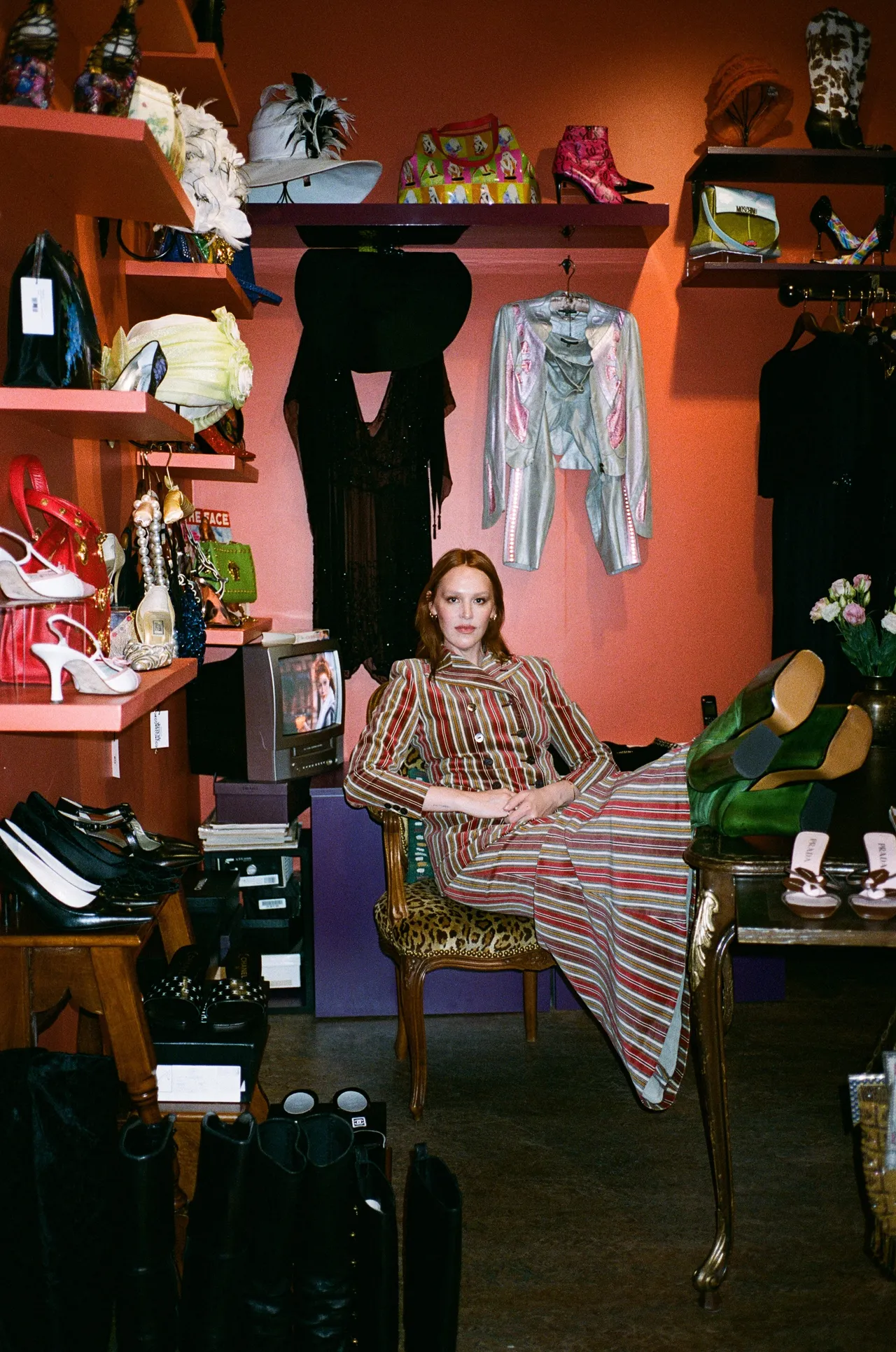 Brynn Jones in her store, Aralda Vintage
