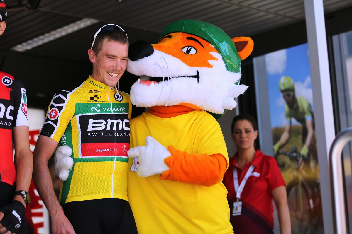 Race leader Rohan Dennis (BMC)