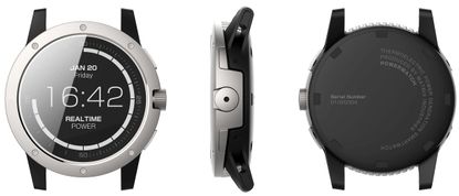 Matrix PowerWatch is kept charged by your body's heat (even when sitting down on a cold day)
