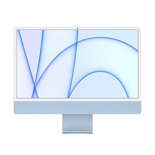 24-inch Apple iMac in blue