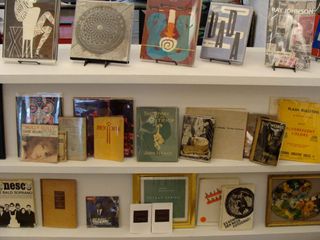 Collection of vintage books at Partners & Spade