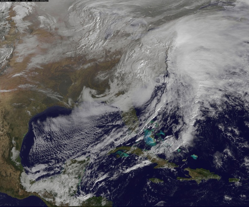 Winter Storm from Space Feb. 13, 2014