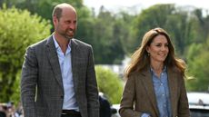 Prince William, Prince of Wales and Catherine, Princess of Wales arrive to visit Aros Hall, a local community hub on April 29, 2025 in Tobermory