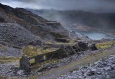 Abandoned quarry building at Dinorwic Slate Quarry in Snowdonia. (Photo by: Alan Novelli/Loop Images/Universal Images Group via Getty Images)