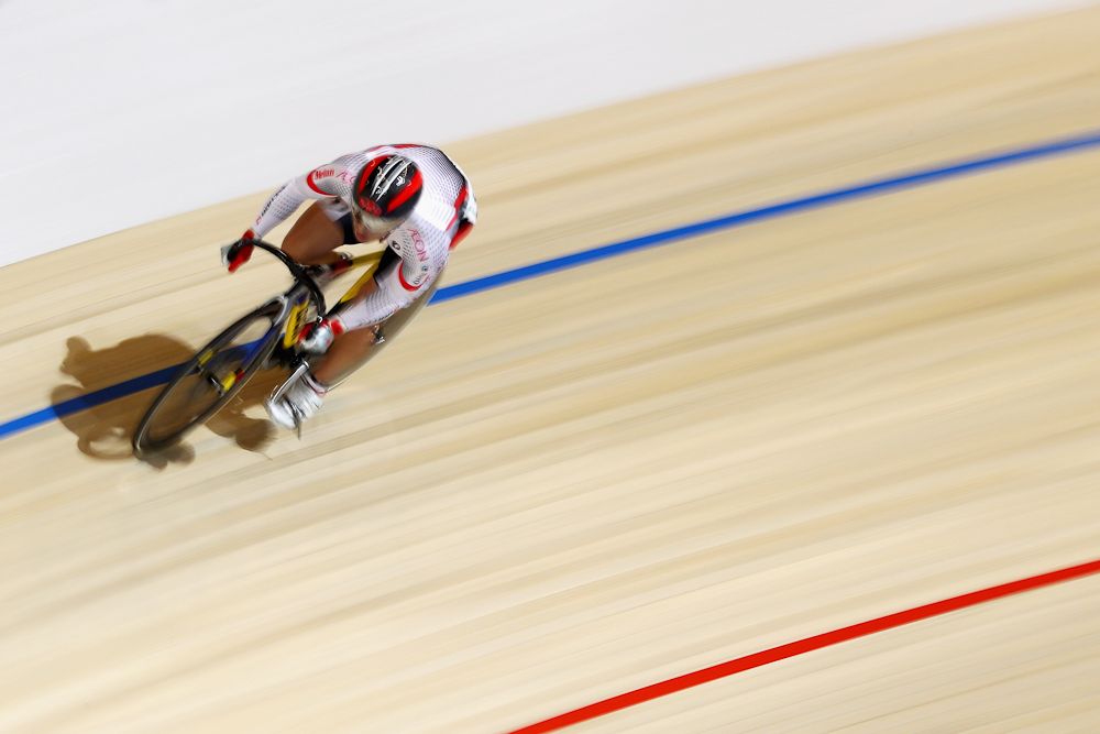 Tomoyuki Kawabata of Japan competes in the Men's Sprint 1/8 Finals