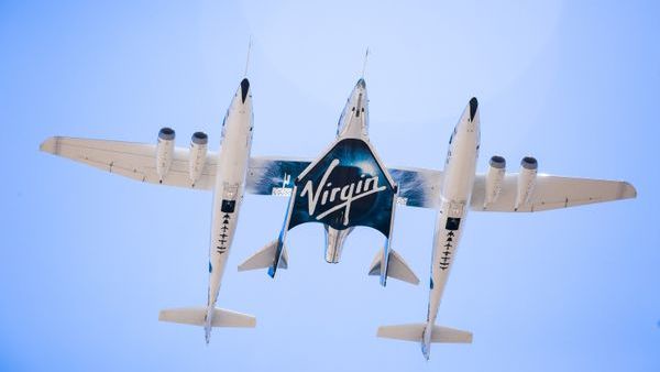 Virgin Galactic&#039;s Carrier Aircraft VMS Eve and VSS Unity Take to the Skies