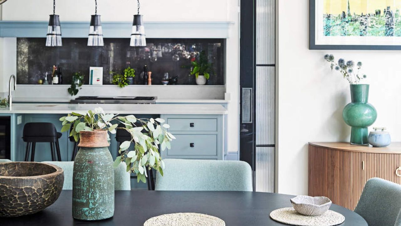 dining room and kitchen