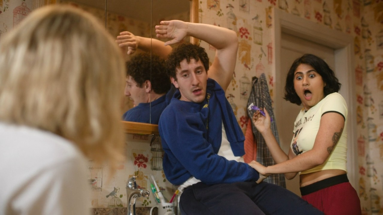 Amita Rao shaving Malik Elassal in Adults.