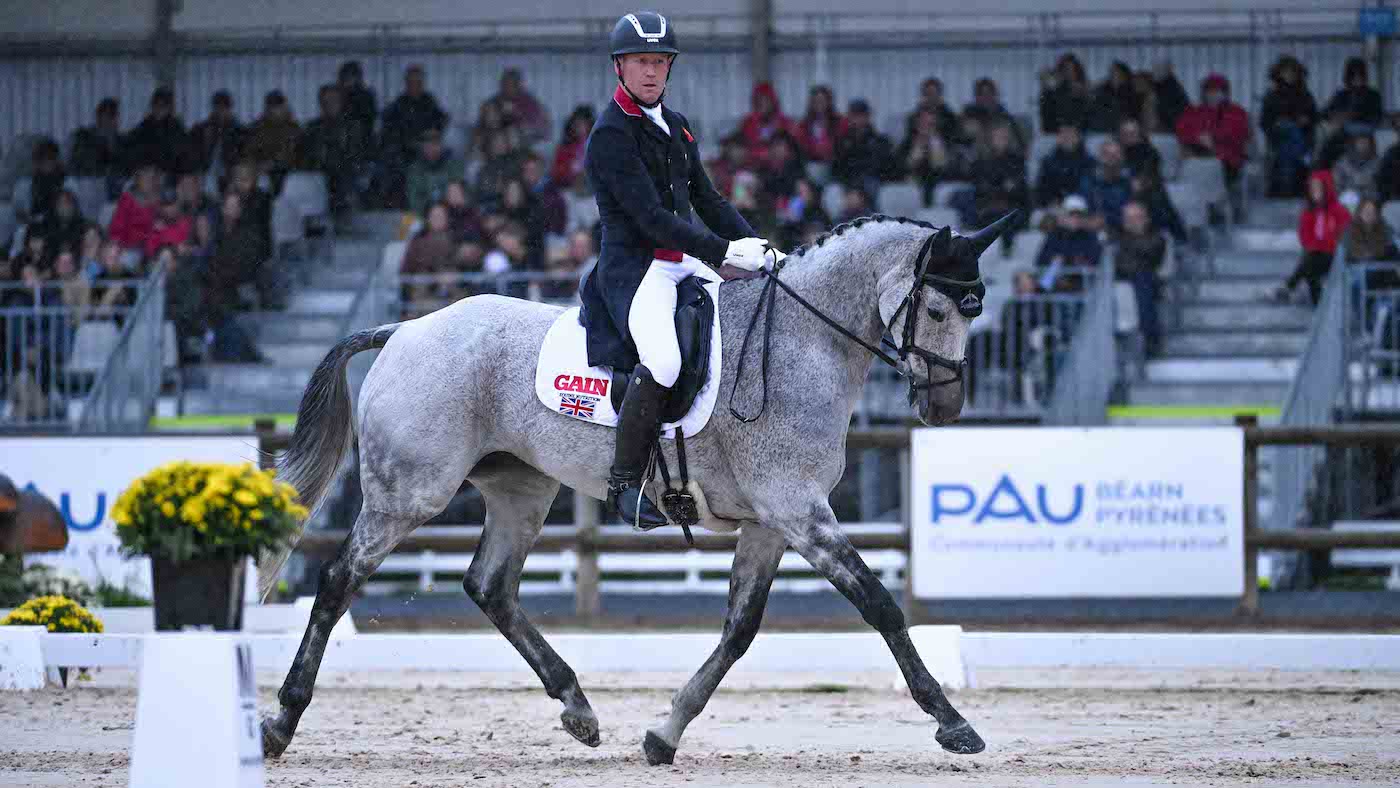 Oliver Townend and Cooley Rosalent at Pau Horse Trials 2024.