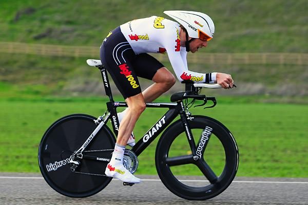 2008 Tour of California: Bradley Wiggins (HighRoad) races the Solvang time trial