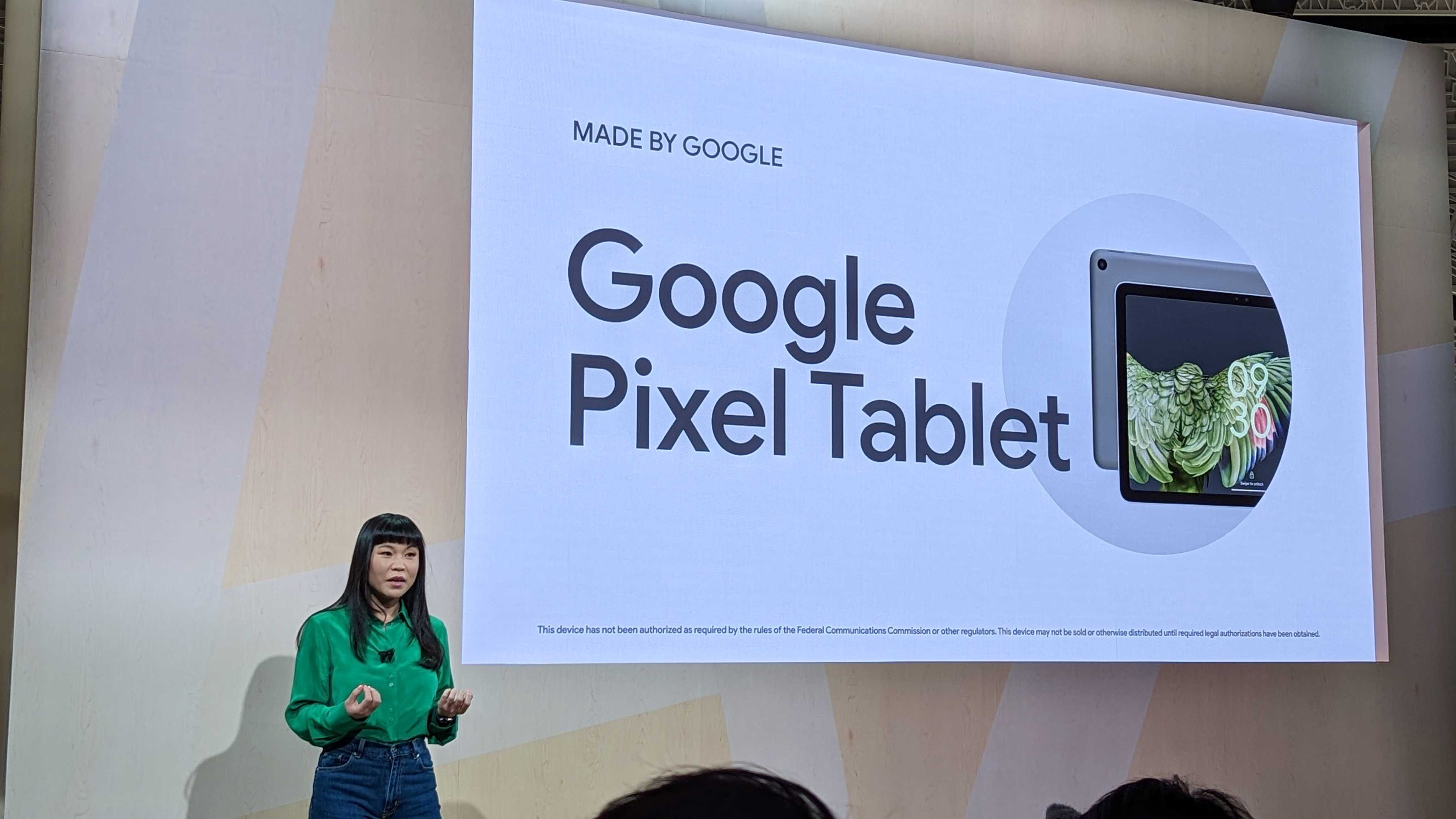 Google Pixel Tablet during Made By Google event