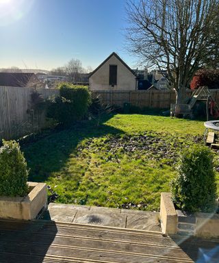 The Smith family's garden has been transformed with raised beds and smart garden office