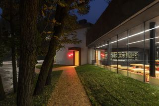 mutti canteen Quisimangia with green roof