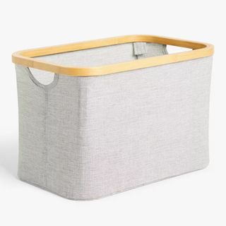 John Lewis & Partners Bamboo Rim Storage Basket