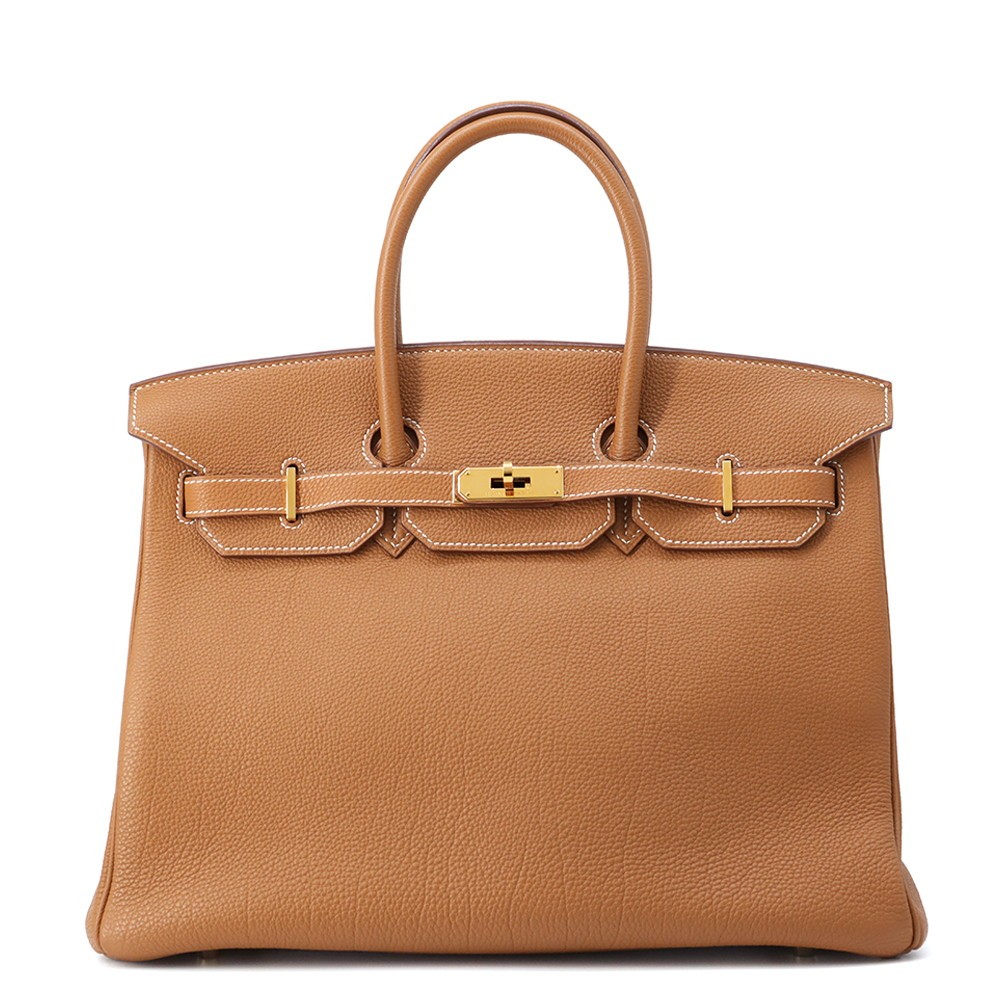 Hermes Birkin Size 35 Togo Leather Gold