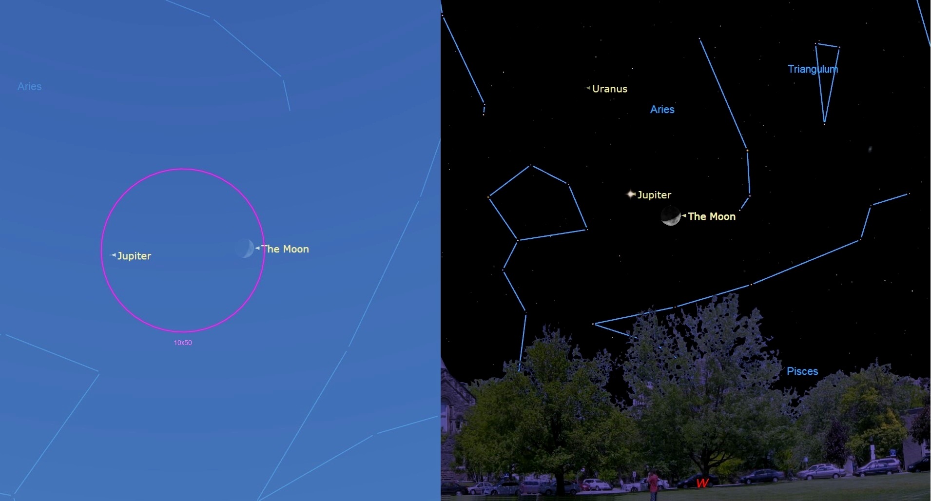  The moon and Jupiter go on a Valentine's Day date in the night sky tonight 