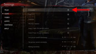 Evil Dead The Game multiplayer - the menu option for crossplay