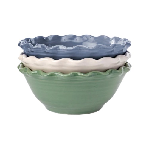 McGee &amp;amp; Co., Scalloped Stoneware Bowls (set of 3)