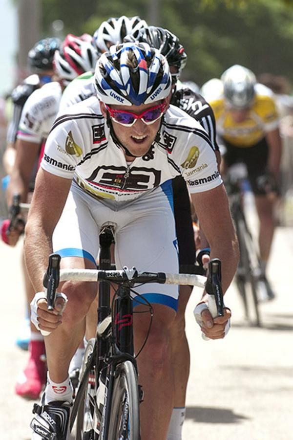 Wes Sulzberger (E3 Pure Tasmania) is showing the cycling stocks on the Apple Isle are in good shape. Sulzberger rode in the Tour de France last year with the Francaise des Jeux team