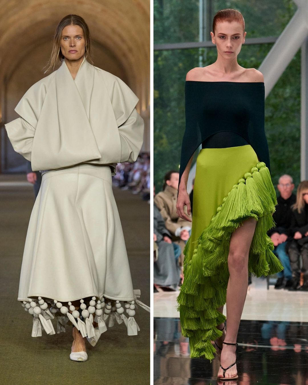 Models on the runway presenting SS26 microtrends