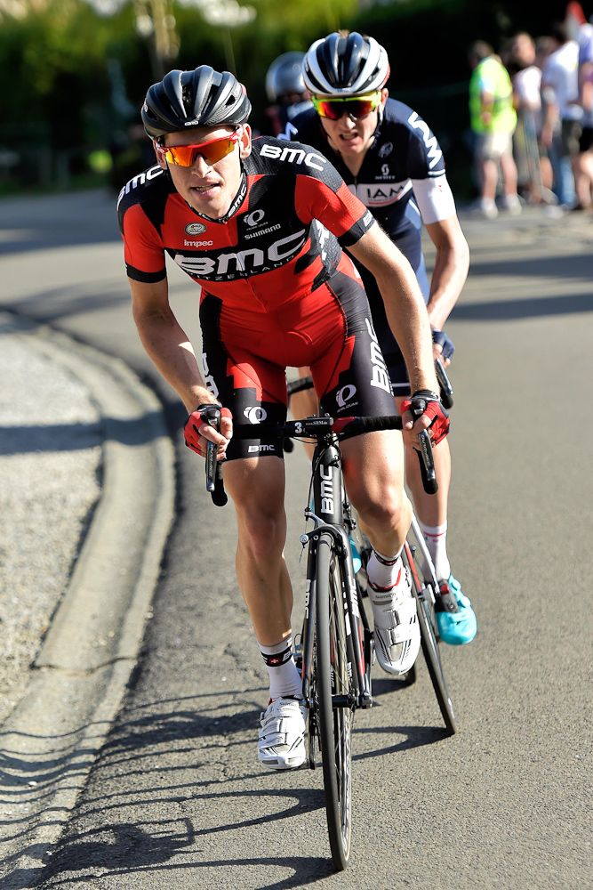 Ben Hermans (BMC Racing Team) and David Tanner (IAM Cycling).