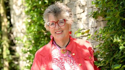 Prue Leith attends The RHS Chelsea Flower Show at Royal Hospital Chelsea