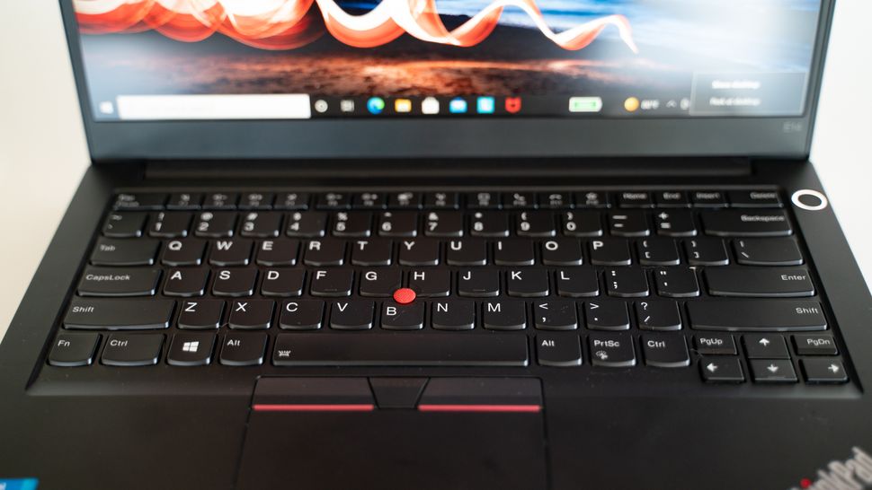 what is the red button on lenovo laptops