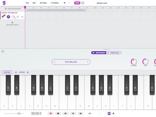 Screenshot piano keyboard