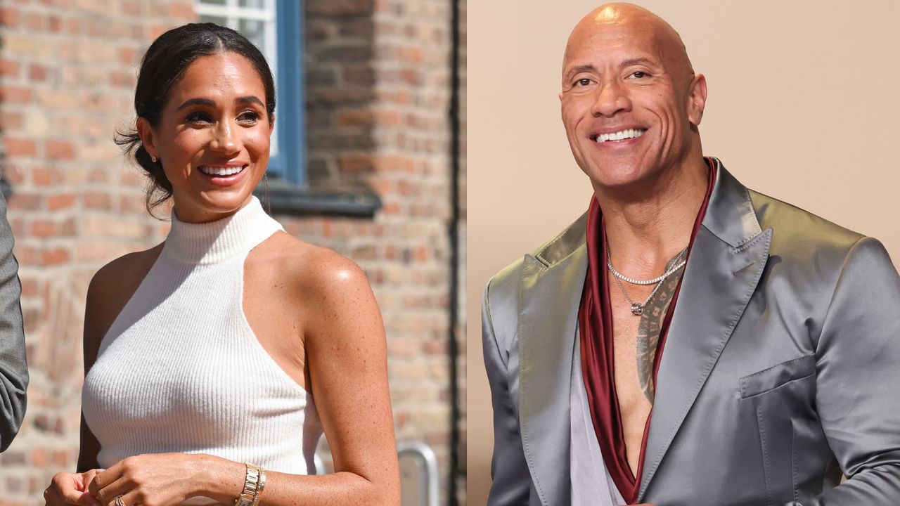 Meghan markle and Dwayne Johnson