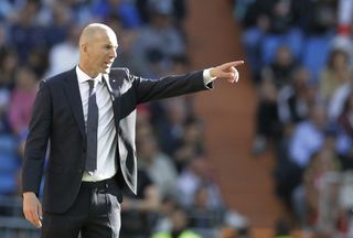 Zinedine Zidane is back in the Real Madrid dugout after a near 10-month absence