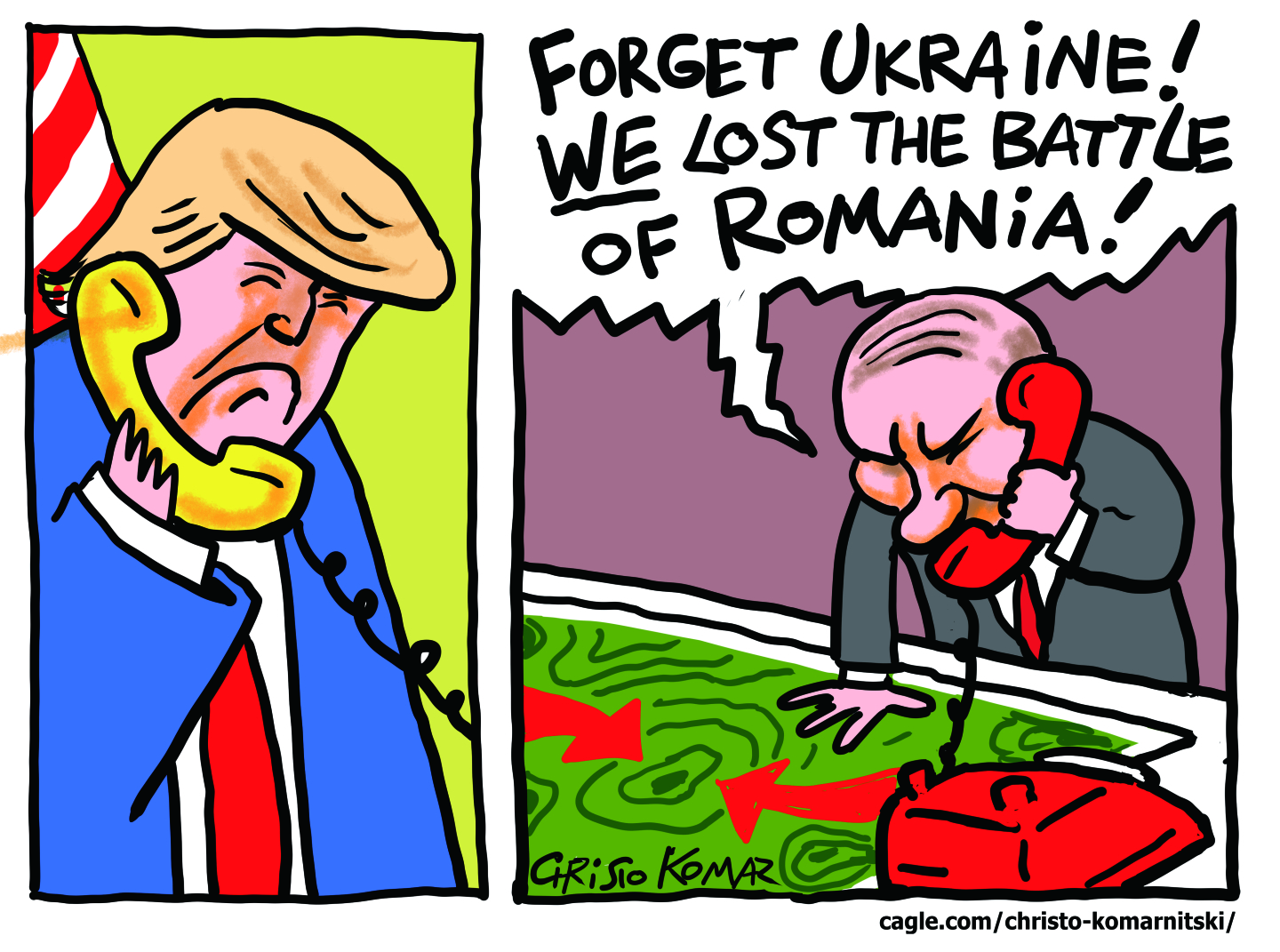 The Donald Trump and Vladimir Putin phone call | May 20 editorial cartoons