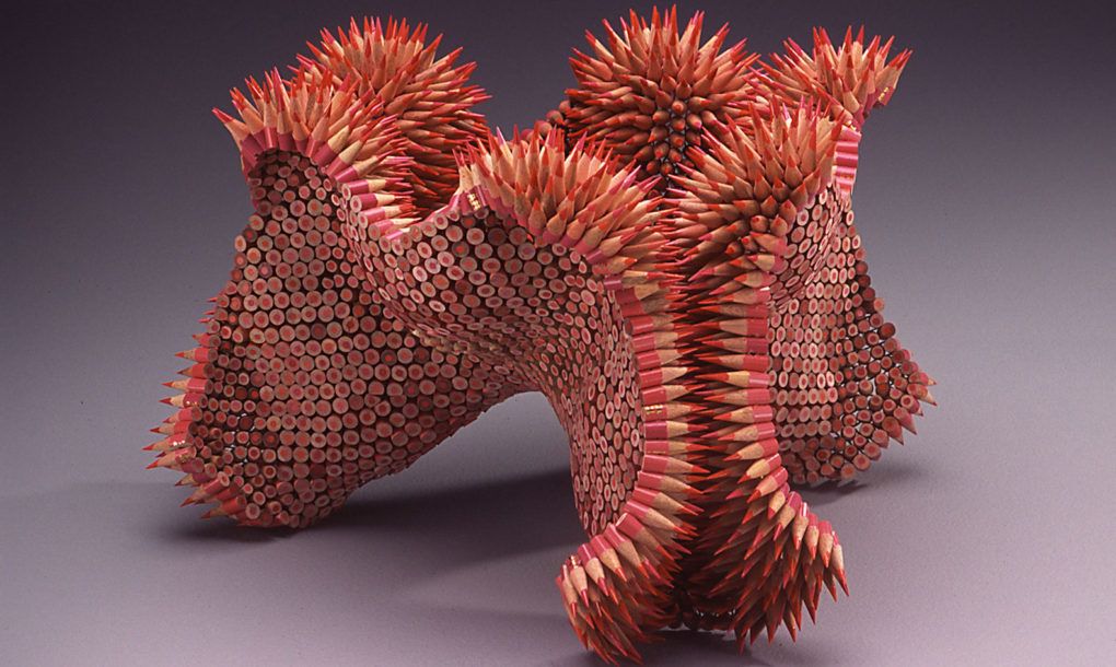 Nails could not achieve all the necessary twists and turns, so she settled on pencils