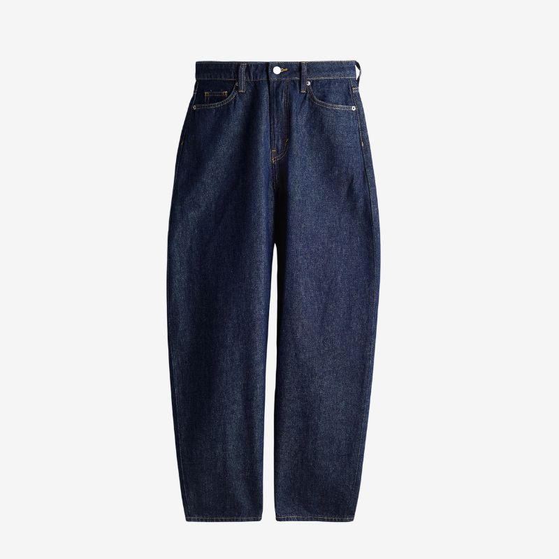 Image of barrel leg jeans 