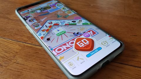 Monopoly GO being played on a OnePlus 10 Pro mobile phone. 