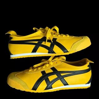 Onitsuka Tiger Mexico 66 Classic Sneakers Athletic Shoes Black Yellow