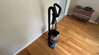 Shark POWERDETECT Upright Vacuum Cleaner, assembled in full on wooden floor