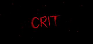 Black background with CRIT written in horror-style red text