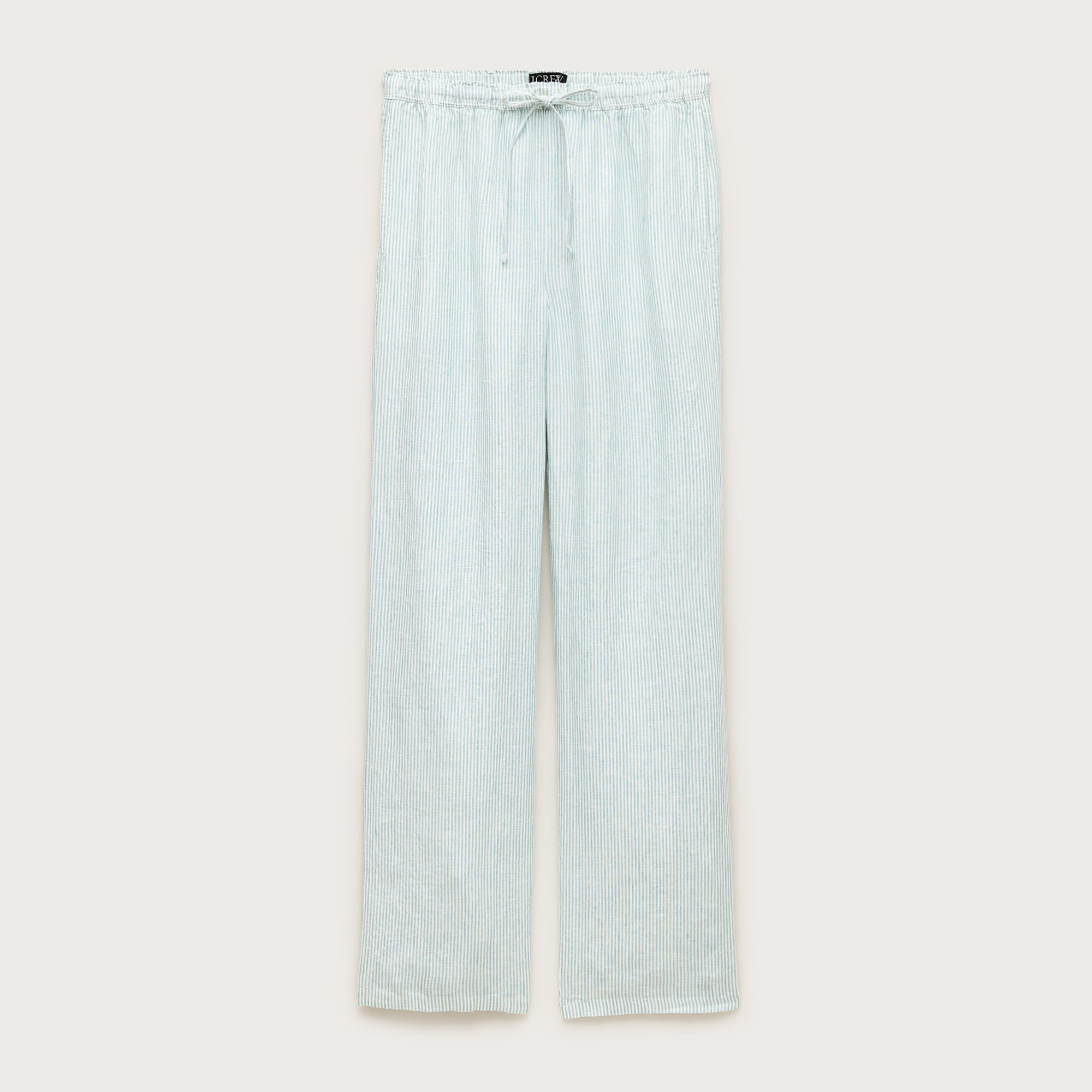 Soleil Pant in Striped Linen
