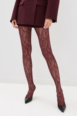 WARDROBE.NYC Lace Tights