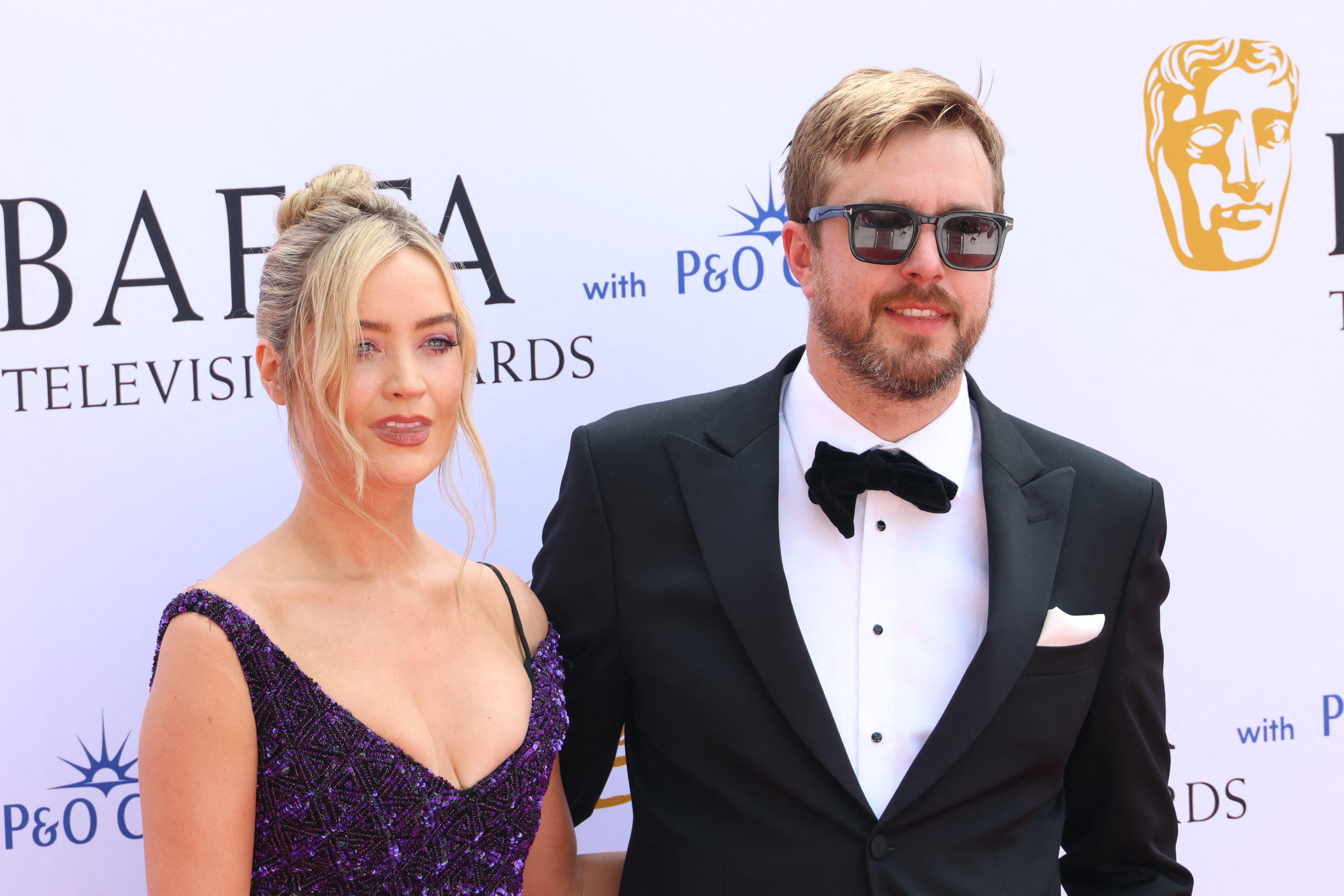 Laura Whitmore and Iain Stirling attend the BAFTA Television Awards with P&amp;amp;O Cruises, Royal Festival Hall, London, UK, 12 May 2024