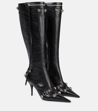 Cagole Leather Knee-High Boots