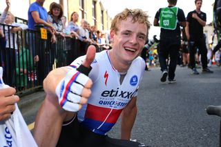 Thumbs up from stage winner Petr Vakoc (Etixx-Quick Step)