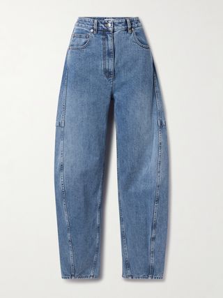 Sid Paneled High-Rise Tapered Jeans